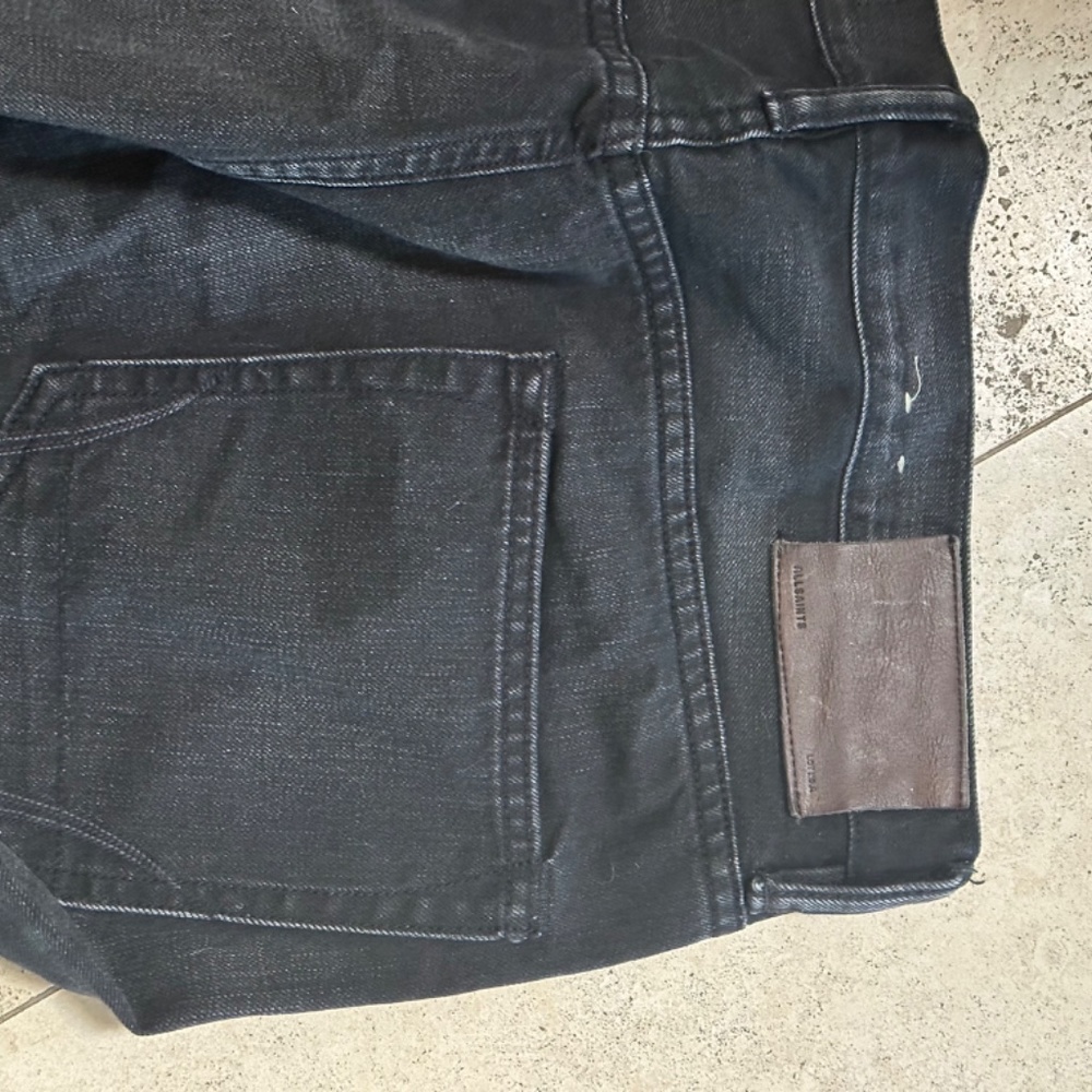 All Saints Men's Iggy Slim Jeans - Black Size 36 Fits like a 29-30 - Picture 9 of 9